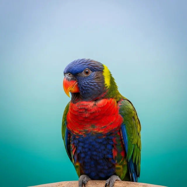 Rainbow lorikeet parrot